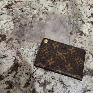 Louis Vuitton Monogram Key & Card Holder in Brown and Gold